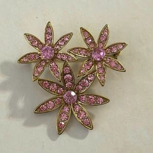 3/$10   Liz Claiborne Pink Flower Brooch